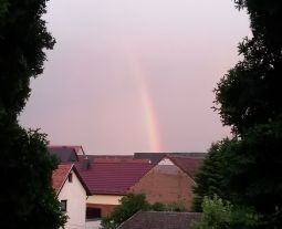 Regenbogen zur Konzertpause in Burgwenden